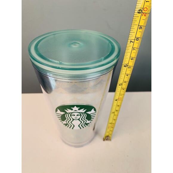 New Starbucks Acrylic Iridescent Mermaid Scales Cold Cup Tumbler 16 oz No Straw - Picture 3 of 9